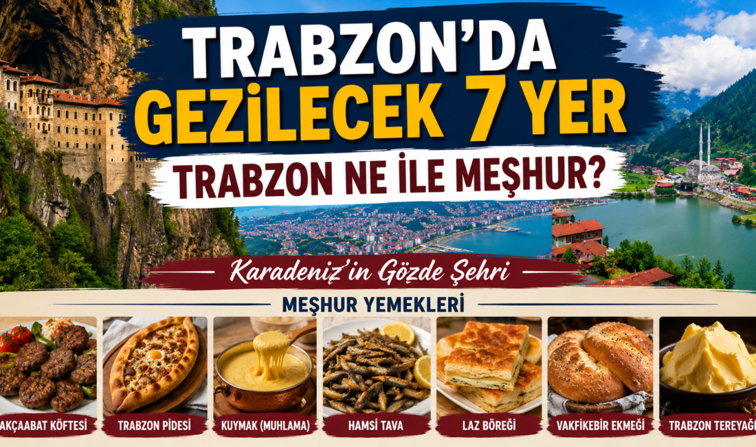 Trabzon’da Gezilecek 7 Yer Nerelerdir? Trabzon Ne ile Meşhurdur? Karadeniz’in