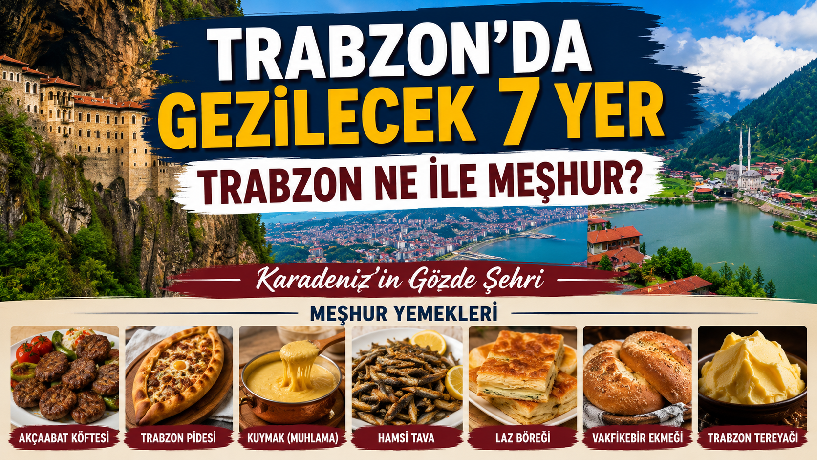 Trabzon’da Gezilecek 7 Yer Nerelerdir? Trabzon Ne ile Meşhurdur?
