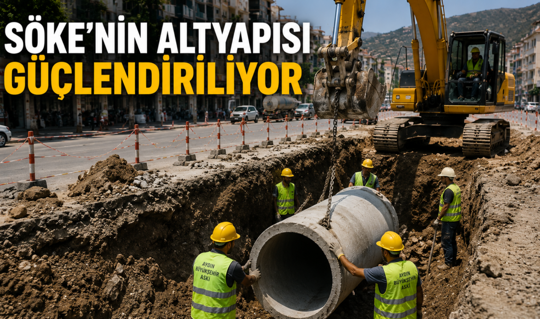 Söke’de 77 Milyon TL’lik Altyapı Hamlesi! Yağmur Suyu Hattı Çalışmaları