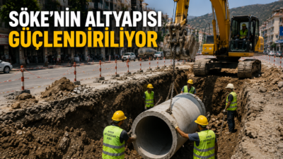 Söke’de 77 Milyon TL’lik Altyapı Hamlesi! Yağmur Suyu Hattı Çalışmaları