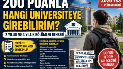 200 Puanla Hangi Üniversiteye Girebilirim 2026? İşte Tercih Yapabilecek Adaylar