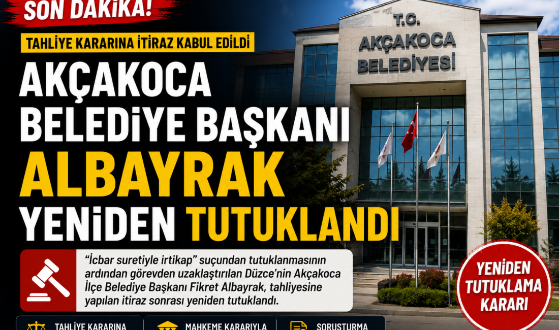 Düzce'nin Akçakoca Belediye Başkanı Fikret Albayrak, "icbar suretiyle irtikap" suçlaması