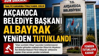 Düzce'nin Akçakoca Belediye Başkanı Fikret Albayrak, "icbar suretiyle irtikap" suçlaması