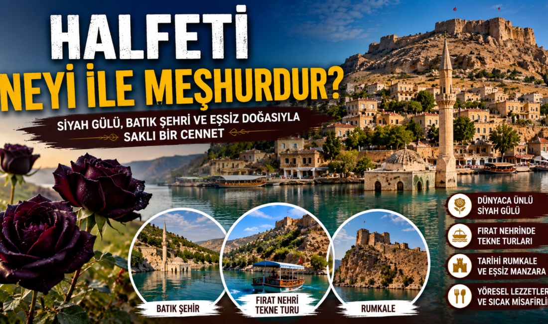 Halfeti Neyi ile Meşhurdur? İşte Siyah Gülü, Batık Şehri ve