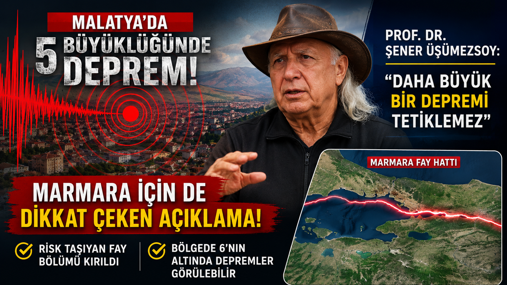 Malatya’nın Battalgazi ilçesinde meydana gelen 5 büyüklüğündeki depremin ardından gözler