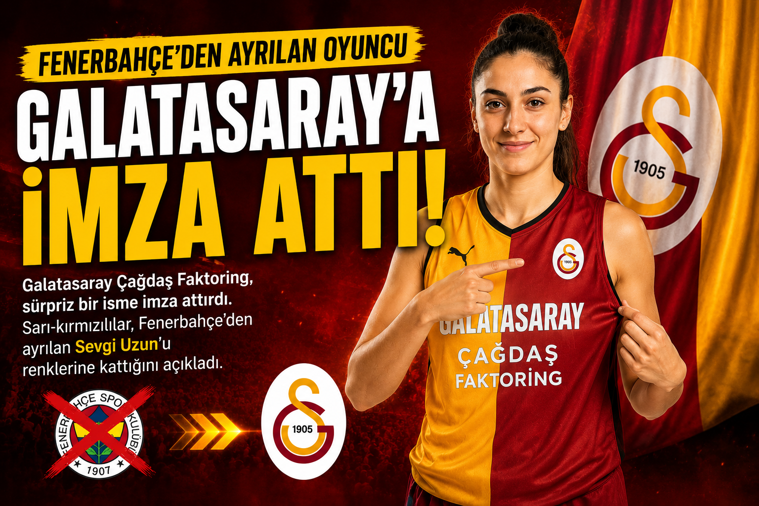 Galatasaray Çağdaş Faktoring, yeni sezon öncesi kadrosunu önemli bir isimle