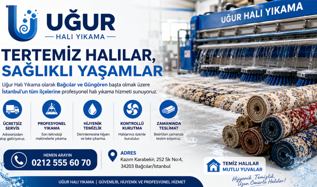 Uğur Halı Yıkama ile Hijyen ve Kalite Bir Arada İstanbul’da