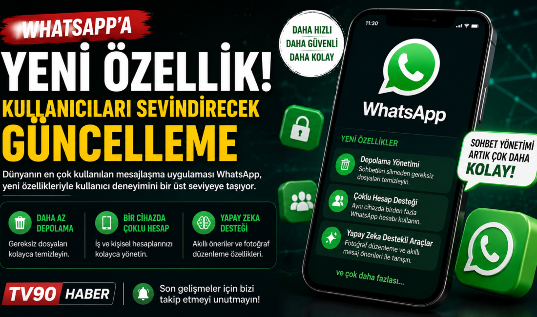 WhatsApp Yeni Özellik Dünyanın en çok kullanılan mesajlaşma uygulamalarından WhatsApp,