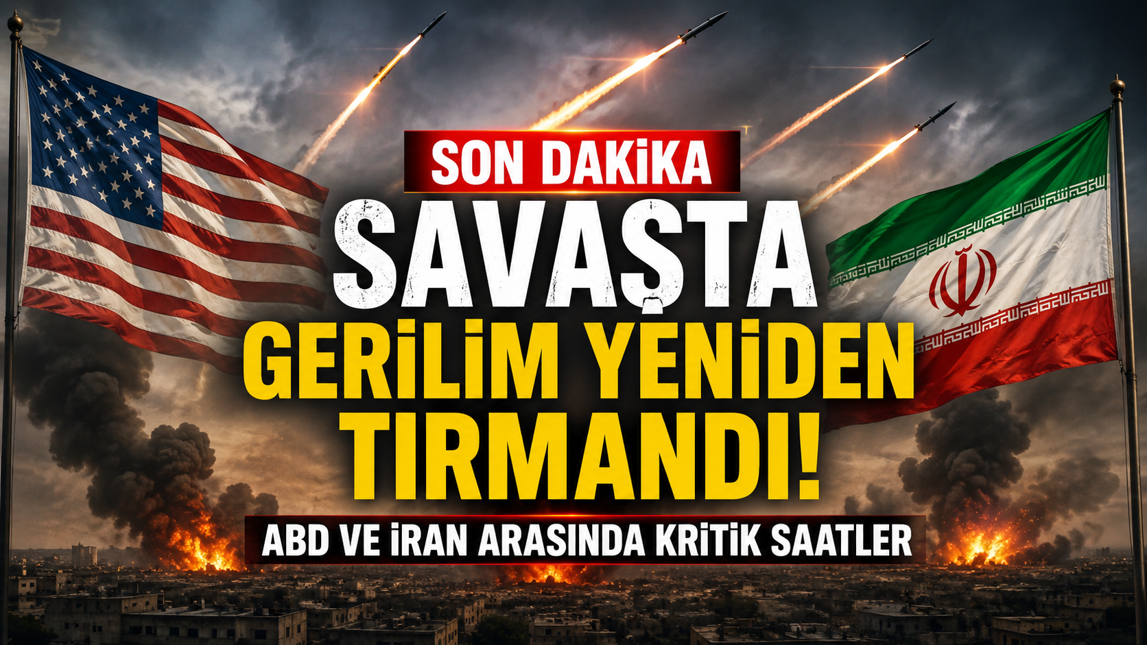 ABD ile İran arasındaki çatışmada tansiyon yeniden yükseldi. ABD'nin İran'a