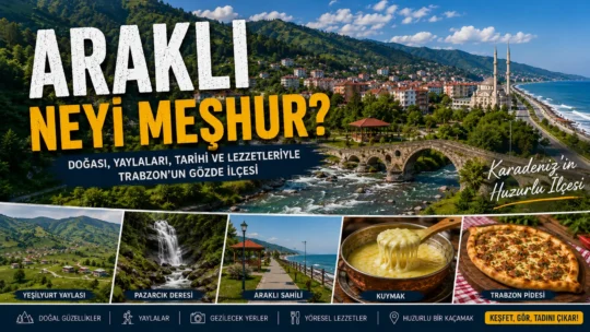 Araklı Neyi Meşhur? Gezilecek Yerler, Tarihi ve Gezi Rehberi Araklı