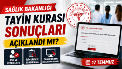 Sağlık Bakanlığı'nın iller arası isteğe bağlı yer değiştirme (tayin) kurası
