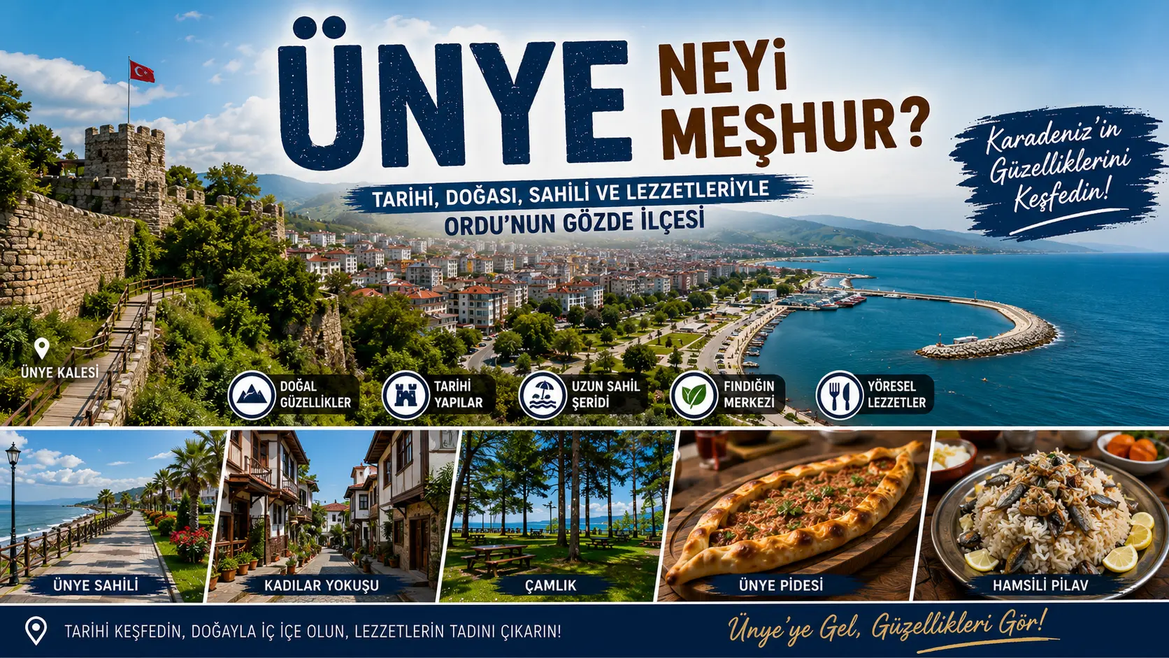 Ünye Neyi Meşhur? Gezilecek Yerler, Tarihi ve Gezi Rehberi Ünye