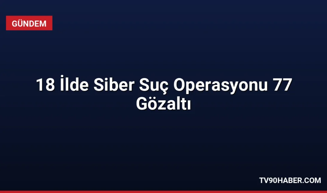 Emniyet Genel Müdürlüğü koordinasyonunda 18 ilde düzenlenen siber suç operasyonlarında