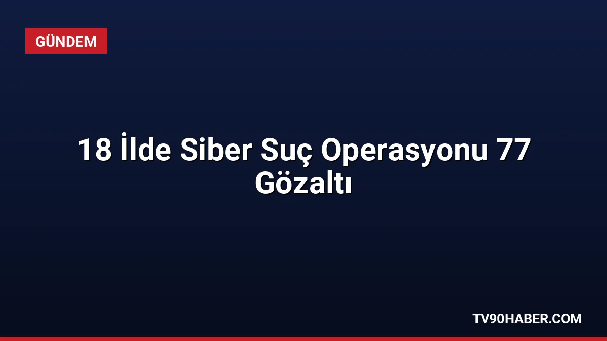 Emniyet Genel Müdürlüğü koordinasyonunda 18 ilde düzenlenen siber suç operasyonlarında