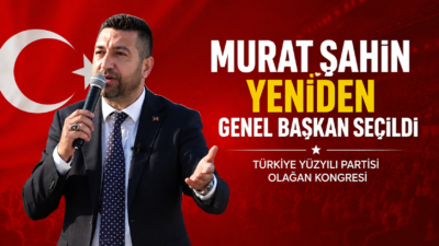 Murat Şahin, delegelerin oylarıyla yeniden Genel Başkan seçildi

Türkiye Yüzyılı Partisi’nin
