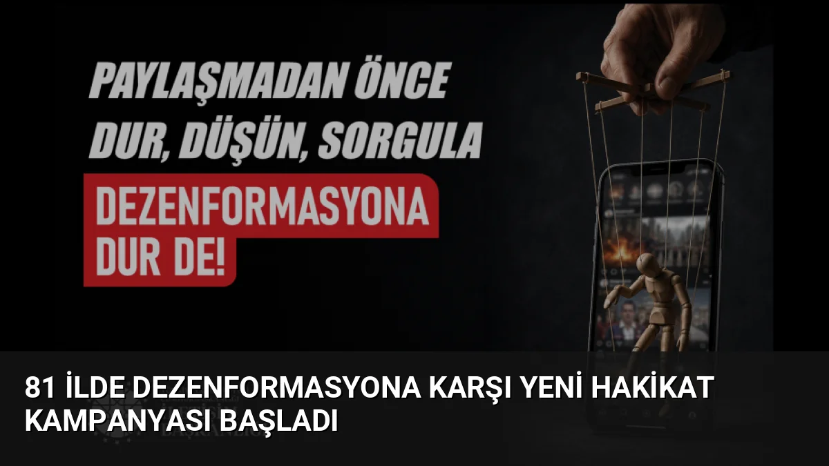 Cumhurbaşkanlığı İletişim Başkanlığı, bilgi kirliliğiyle mücadele için 81 ilde geniş