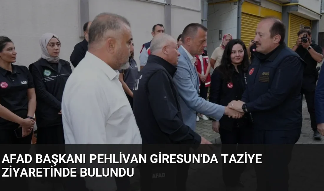 AFAD Başkanı Vali Ali Hamza Pehlivan, Giresun'da sel sularına kapılarak