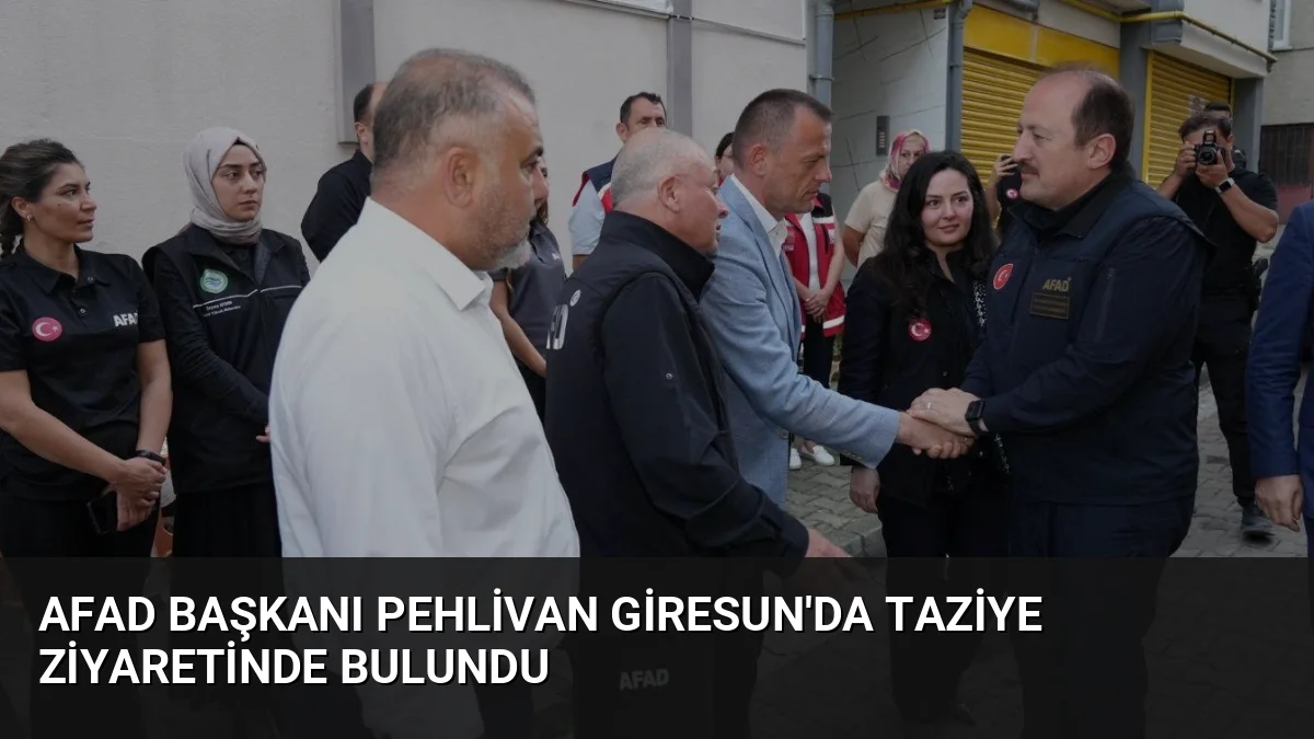 AFAD Başkanı Vali Ali Hamza Pehlivan, Giresun'da sel sularına kapılarak