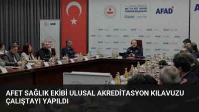 AFAD, afet müdahale süreçlerini standartlaştırmak amacıyla Afet Sağlık Ekibi Ulusal