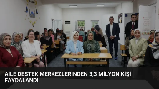 Aile ve Sosyal Hizmetler Bakanı Mahinur Özdemir Göktaş, 596 Aile