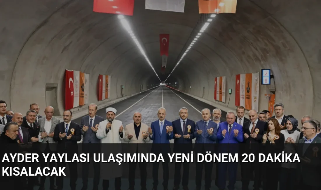 Ulaştırma Bakanı Uraloğlu, Ayder Yaylası ulaşımını rahatlatacak Çamlıhemşin Tüneli ve