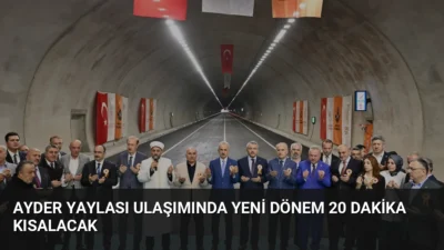 Ulaştırma Bakanı Uraloğlu, Ayder Yaylası ulaşımını rahatlatacak Çamlıhemşin Tüneli ve