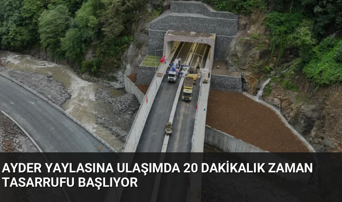 Ulaştırma ve Altyapı Bakanı Uraloğlu, Ayder yolu projesinde 2 kilometrelik