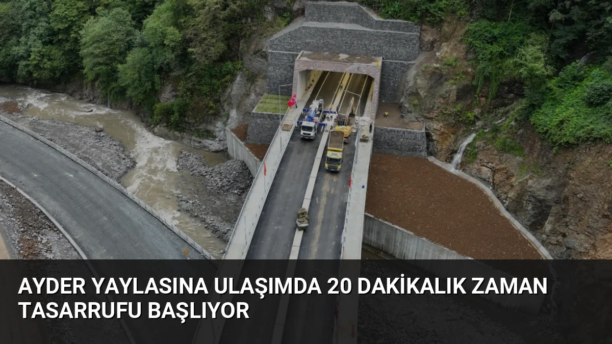 Ulaştırma ve Altyapı Bakanı Uraloğlu, Ayder yolu projesinde 2 kilometrelik