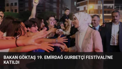 Bakan Mahinur Özdemir Göktaş, Afyonkarahisar'da düzenlenen 19. Emirdağ Gurbetçi Festivali'nde