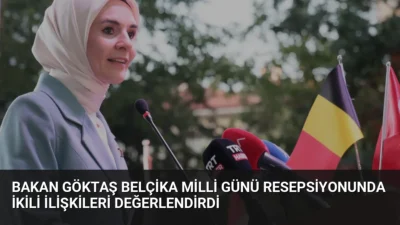 Bakan Göktaş, Belçika Milli Günü Resepsiyonu'nda 300 bini aşkın Türk