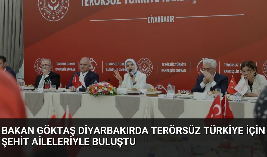 Bakan Mahinur Özdemir Göktaş, Diyarbakır’da düzenlenen Terörsüz Türkiye Kardeşlik Sofrası’nda