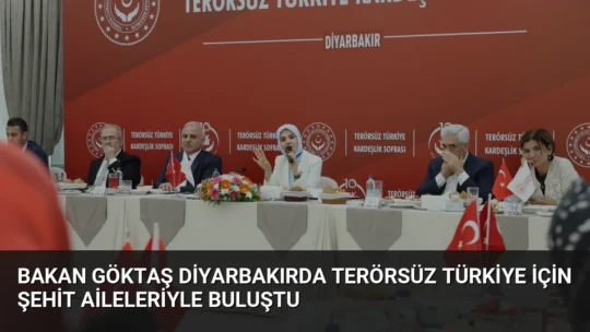 Bakan Mahinur Özdemir Göktaş, Diyarbakır’da düzenlenen Terörsüz Türkiye Kardeşlik Sofrası’nda
