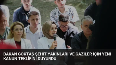 Aile ve Sosyal Hizmetler Bakanı Mahinur Özdemir Göktaş, şehit yakınları