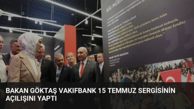 Bakan Mahinur Özdemir Göktaş, İstanbul'da düzenlenen 15 Temmuz temalı sergilerin