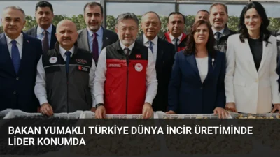 Tarım ve Orman Bakanı İbrahim Yumaklı, Türkiye'nin dünya incir üretiminde