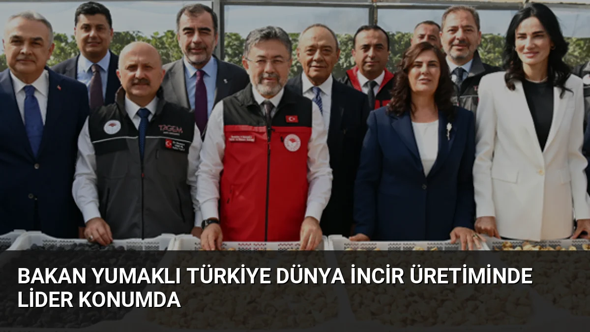 Tarım ve Orman Bakanı İbrahim Yumaklı, Türkiye'nin dünya incir üretiminde
