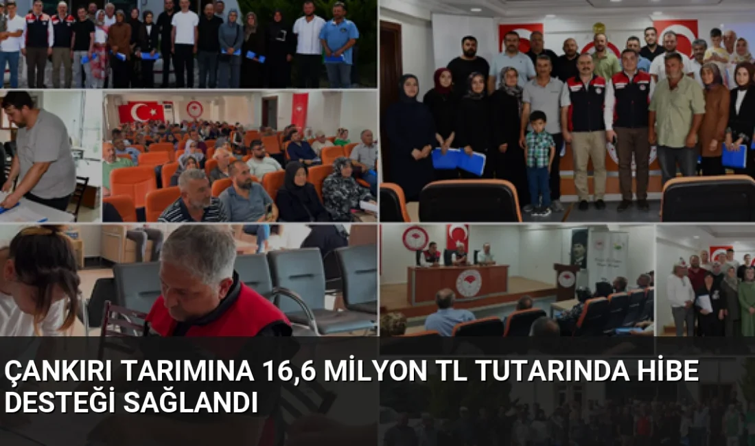 KDAKP kapsamında Çankırılı üreticilere toplam 16,6 milyon TL hibe desteği