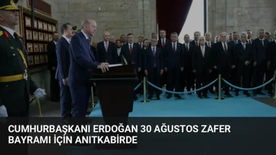 Cumhurbaşkanı Erdoğan, 30 Ağustos Zafer Bayramı'nın 104. yıl dönümü dolayısıyla