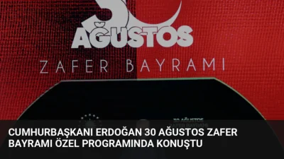 Cumhurbaşkanlığı Külliyesindeki 30 Ağustos Zafer Bayramı Özel Programı'nda konuşan Erdoğan,