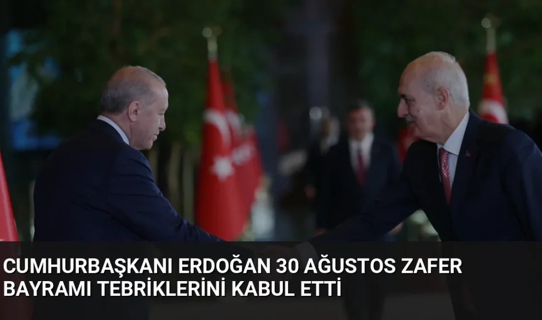 Cumhurbaşkanı Recep Tayyip Erdoğan, 30 Ağustos Zafer Bayramı dolayısıyla Cumhurbaşkanlığı