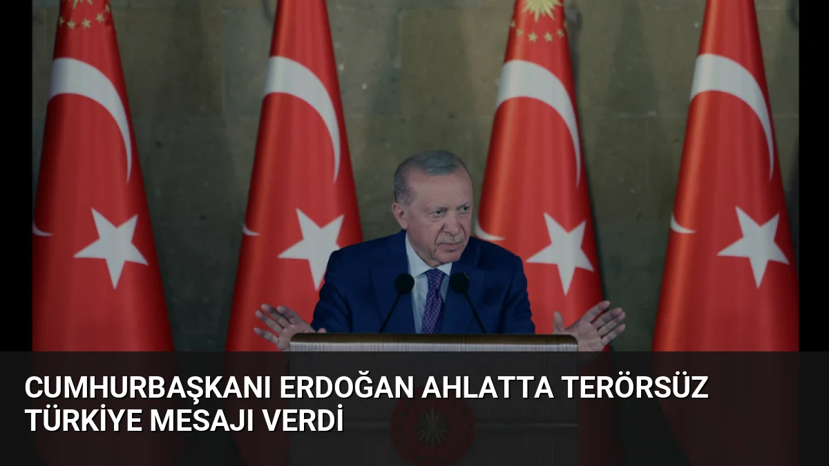 Cumhurbaşkanı Erdoğan, Ahlat'taki Kabine Toplantısı sonrası Terörsüz Türkiye vurgusu yaparak,