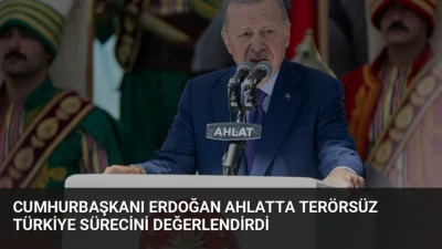 Cumhurbaşkanı Erdoğan, Malazgirt Zaferi'nin 955. yıl dönümünde Ahlat'ta yaptığı konuşmada