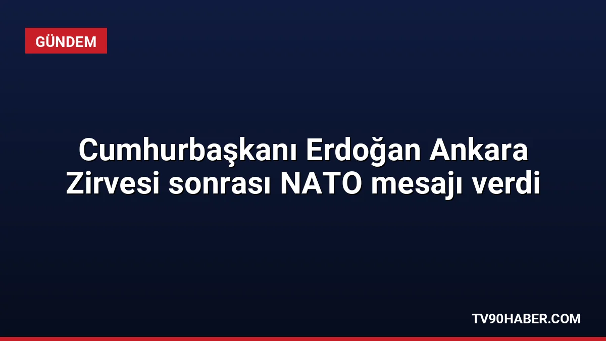 Cumhurbaşkanı Erdoğan, Ankara Zirvesi'nin ardından Türkiye'nin NATO'daki rolünü değerlendirerek sanayi