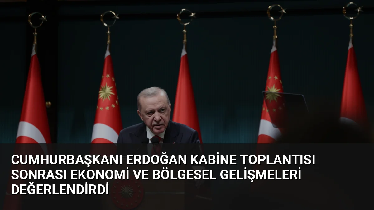 Cumhurbaşkanı Erdoğan, küresel krizlere rağmen ekonominin ayakta olduğunu belirterek, terörün