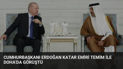 Cumhurbaşkanı Erdoğan, eski Katar Emiri Hamad bin Halife Al Sani'nin
