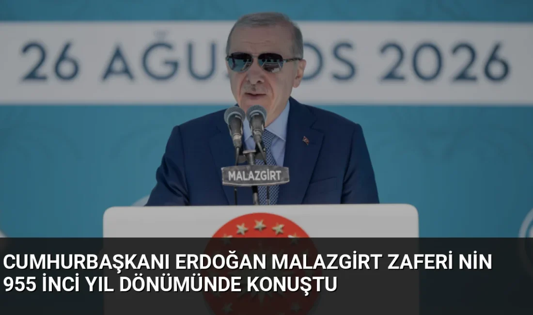 Cumhurbaşkanı Erdoğan, Malazgirt Zaferi'nin 955. yıl dönümü törenlerinde Sultan Alparslan'ı