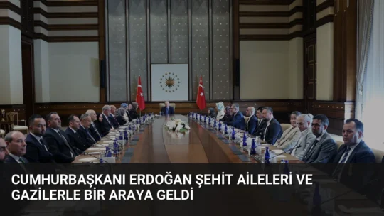 Cumhurbaşkanı Erdoğan, Cumhurbaşkanlığı Külliyesi'nde şehit aileleri ve gazilerle buluştu. Terörle