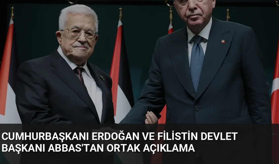 Cumhurbaşkanı Erdoğan ve Filistin Devlet Başkanı Abbas, Ankara'daki görüşmelerinde Gazze'de