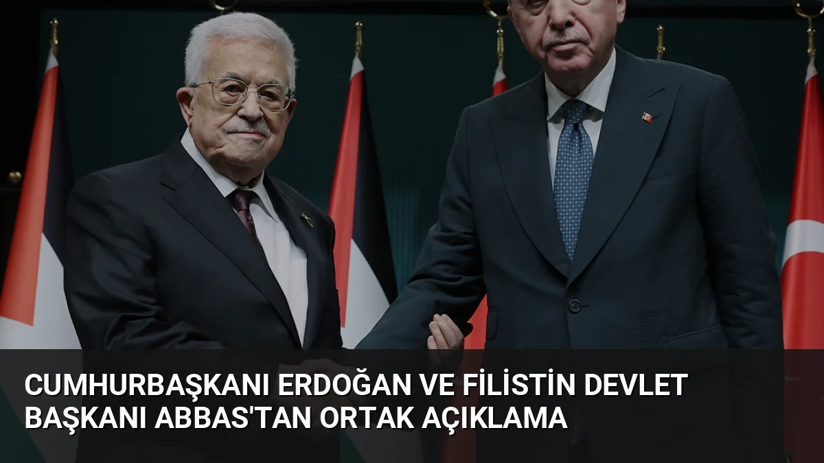 Cumhurbaşkanı Erdoğan ve Filistin Devlet Başkanı Abbas, Ankara'daki görüşmelerinde Gazze'de