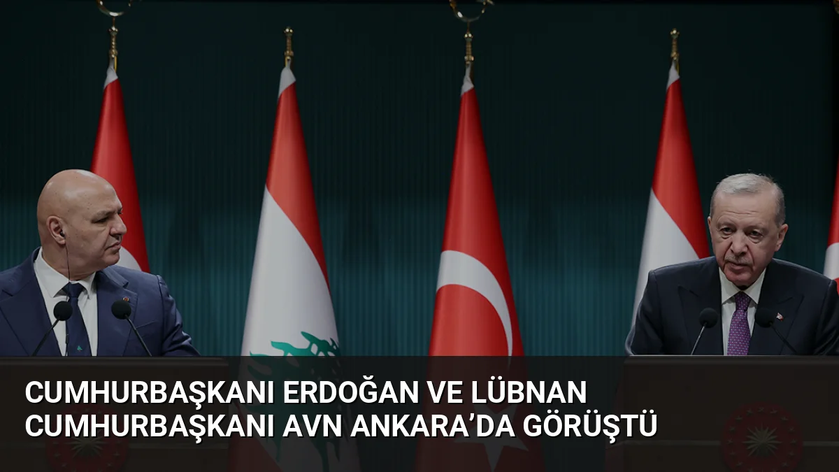 Cumhurbaşkanı Erdoğan, Lübnan Cumhurbaşkanı Avn ile yaptığı görüşmede Lübnan'ın toprak